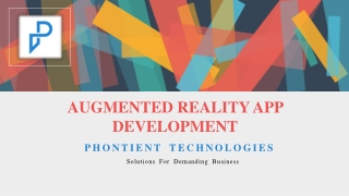 AUGMENTED REALITY APP DEVELOPMENT