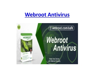 webroot.com/safe - Download, Install, Activate Webroot with key code