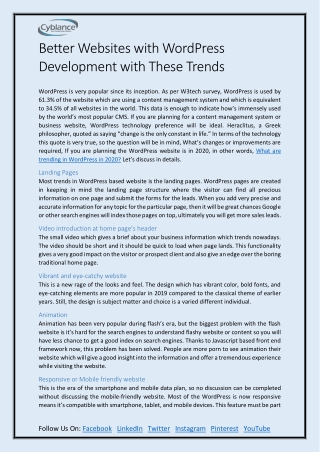 Better Websites with WordPress Development with These Trends