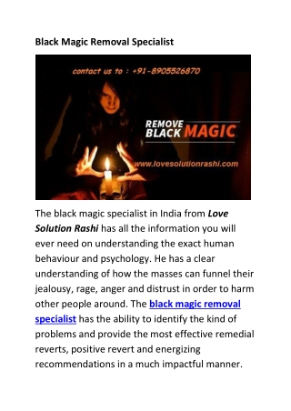 Black Magic Removal Specialist Astrologer