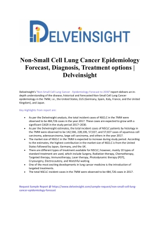 Non-Small Cell Lung Cancer Epidemiology Forecast | Non-Small Cell Lung Cancer Prevalent population