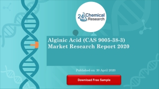 Alginic Acid CAS 9005 38 3 Market Research Report 2020