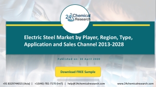 Electric Steel Market by Player, Region, Type, Application and Sales Channel 2013 2028