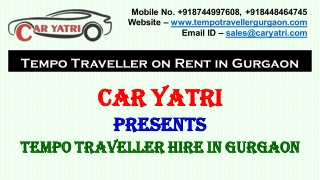 Tempo traveller hire in gurgaon pdf