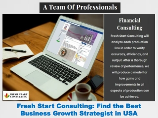 Fresh Start Consulting - Find the Best Business Growth Strategist in USA