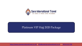 Non-shifting Hajj 2020 Package UK | Sara International Travel UK