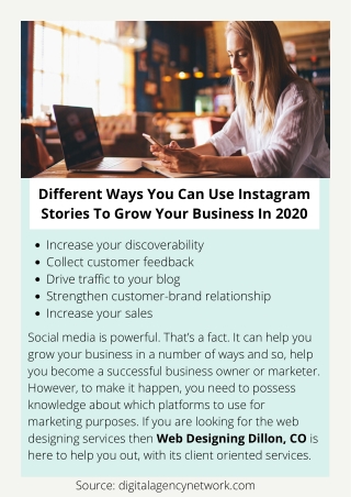 Different Ways You Can Use Instagram Stories To Grow Your Business In 2020