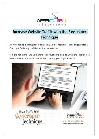 Increase Website Traffic with the Skyscraper Technique