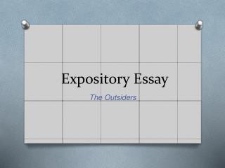 Expository Essay