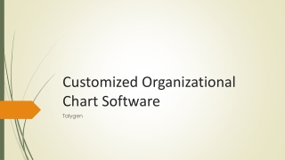 Customized Organizational Chart Software