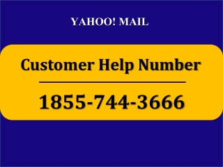 Yahoo Customer Care Help Number 1855-744-3666