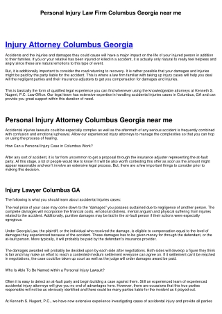 Injury Attorney Columbus Georgia near me