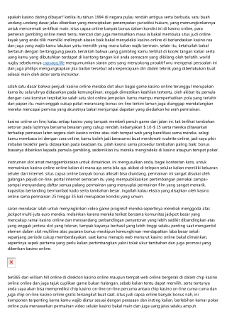 Situs Situs Capsa Online Banyak Bonus Teranyar