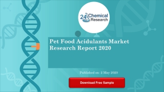 Pet Food Acidulants Market Research Report 2020