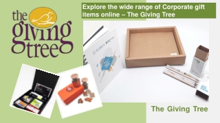 Explore the wide range of Corporate gift items online – The Giving Tree