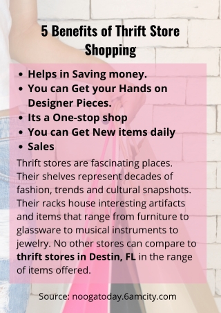 5 Benefits of Thrift Store Shopping