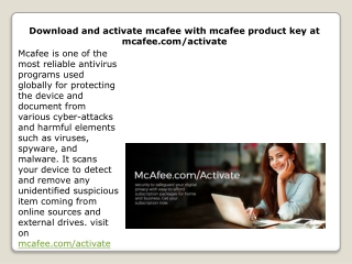 Mcafee.com/activate - What is McAfee Activation Code?