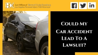 Could My Car Accident Lead To A Lawsuit?