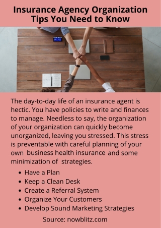 Insurance Agency Organization Tips You Need to Know
