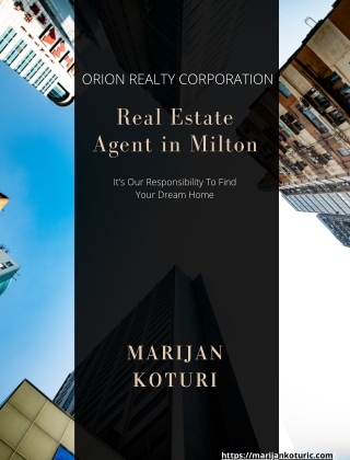 Marijan Koturic, Real Estate Agent In Milton