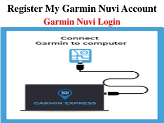 Register My Garmin Nuvi account