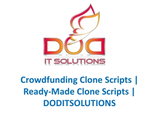 Crowdfunding Clone Scripts | DOD IT Solutions