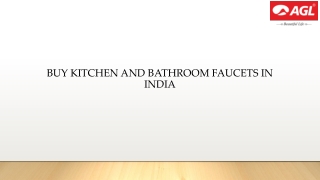 Buy kitchen and bathroom faucets in India | Bathroom faucet | AGL