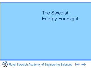 The Swedish Energy Foresight