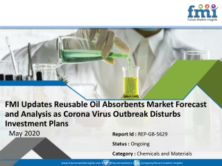 Demand for Reusable Oil Absorbents Market Set for a Massive Hit in and Post 2027, with Corona Virus Outbreak Projected