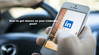 Wanna Get Real LinkedIn Shares?