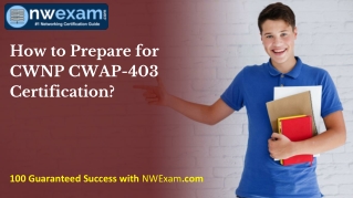 CWNP CWAP-403 Certification | Syllabus | Sample Questions