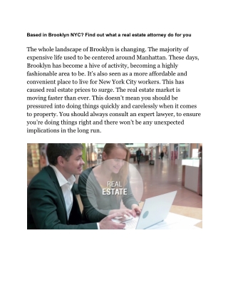 Real Estate Lawyer Brooklyn NY