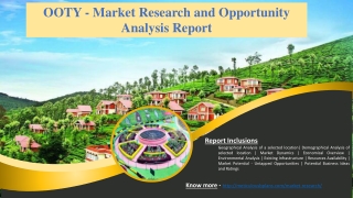 OOTY - Market Research and Opportunity Analysis Report