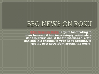 BBC News on Roku