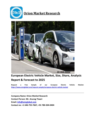 European Electric Vehicle Market Growth, Size, Share, Industry Report and Forecast 2019-2025