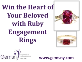 Buy Ruby Engagement Ring Designs Online