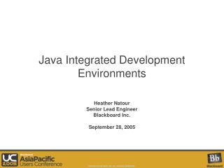 Java Integrated Development Environments