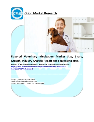 Flavored Veterinary Medication Market pdf