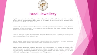 Israel Jewellery