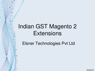 Indian GST Magento 2 Extensions-Elsner