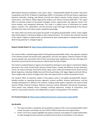 Paraxylene(PX) Market Development Trends, Key Manufacturers and Competitive Analysis