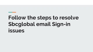 Steps to login to sbcglobal.net email