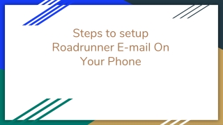 Steps for spectrum roadrunner email settings