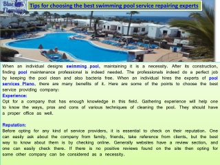 Pool services Plano, TX