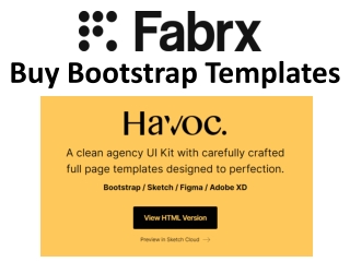 Buy Bootstrap Templates