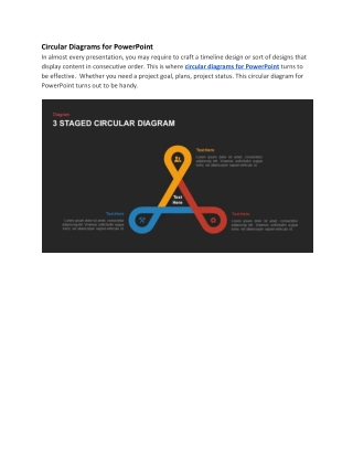 Circular Diagrams for PowerPoint