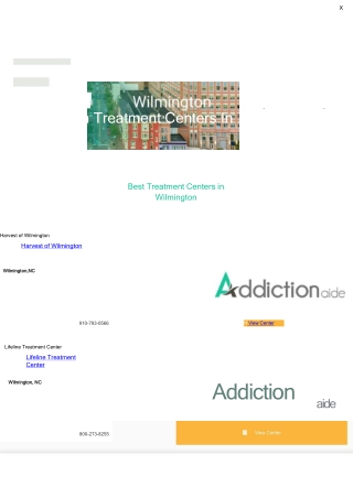 Addiction Treatment Centers In Wilmington