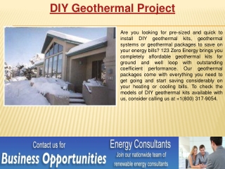 DIY Geothermal Project
