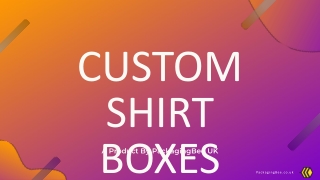 Custom Shirt Boxes