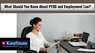 What Should You Know About PTSD and Employment Law?